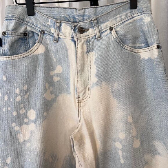 Vintage 80's Chic Bleached Hi Waisted Jeans - Picture 2 of 5